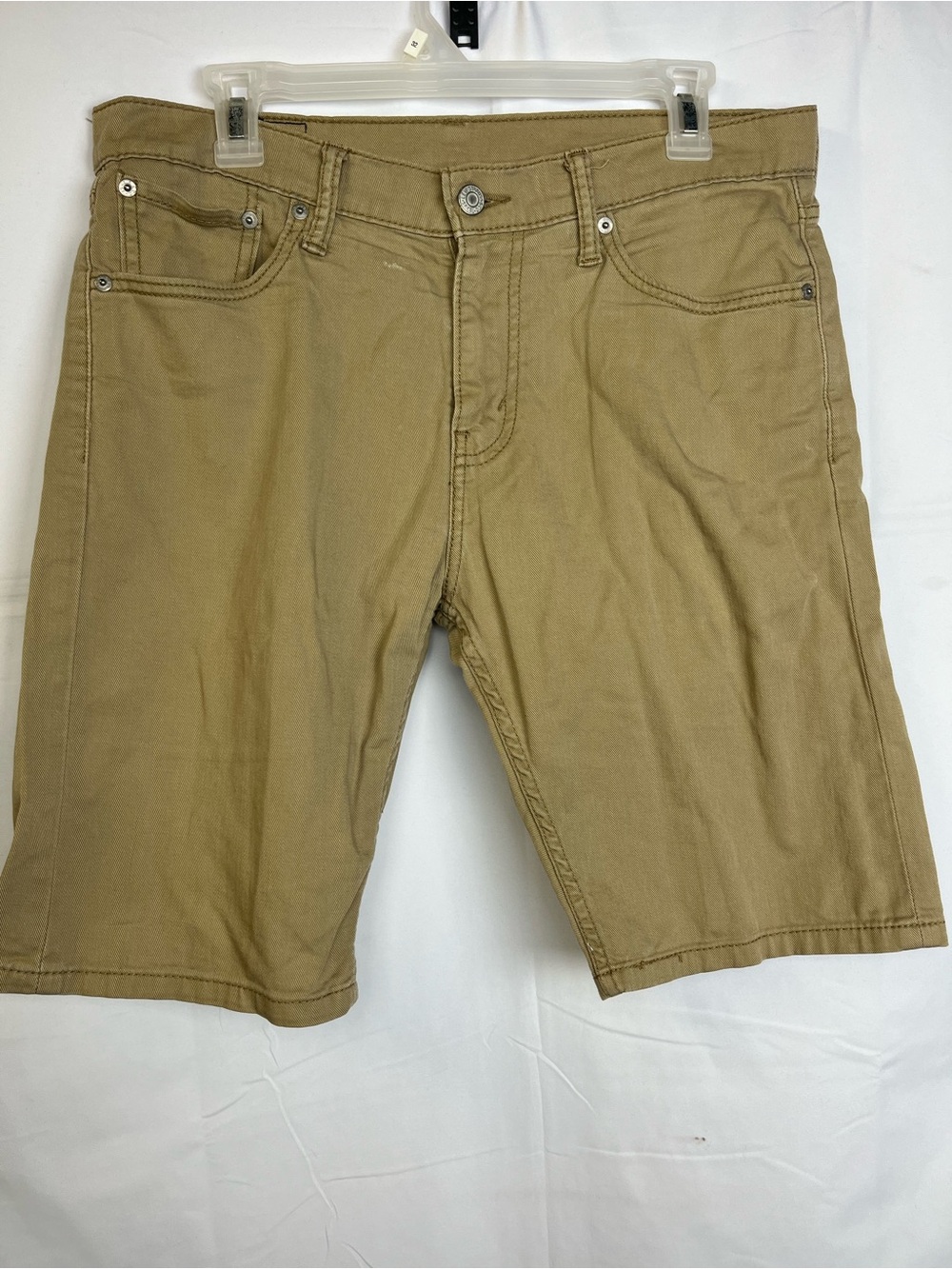 Levi's 501 Shorts Mens Khaki Cotton Denim Casual Summer size 30